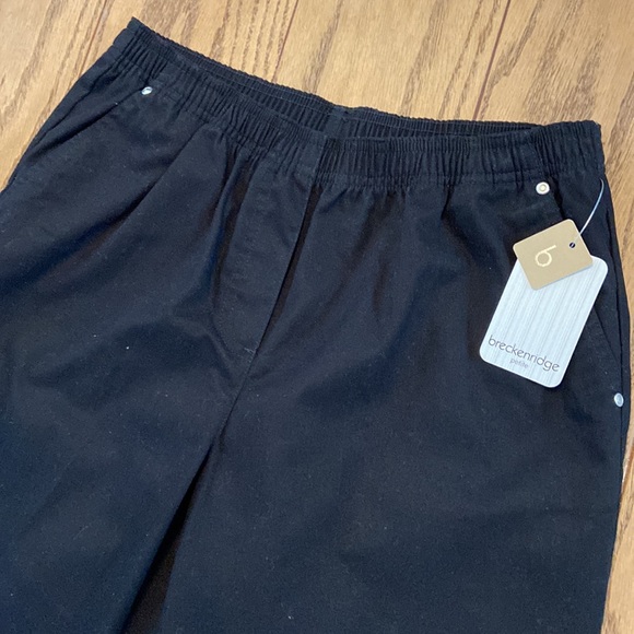 NWT Breckenridge Black Twill Capris ~ 10P - Picture 2 of 8